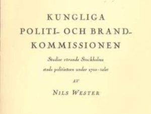 Omslag Kungliga politi- och brandkommissionen.